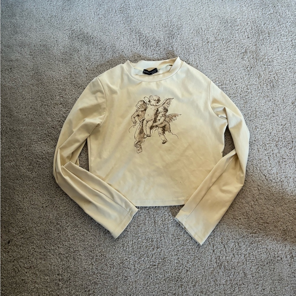 cropped long sleeve tee